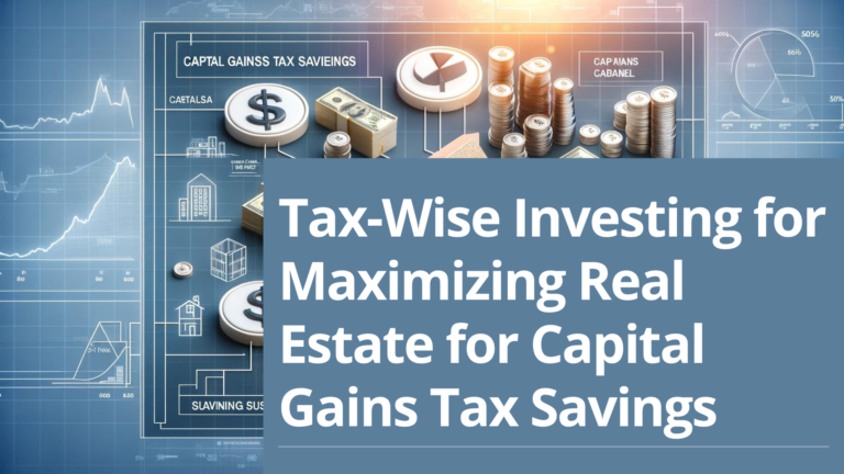 Read more about the article Tax-Wise Investing for Maximizing Real Estate for Capital Gains Tax Savings